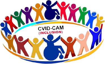 CVID-CAM (Inclusion), people joining hands, including wheelchair users